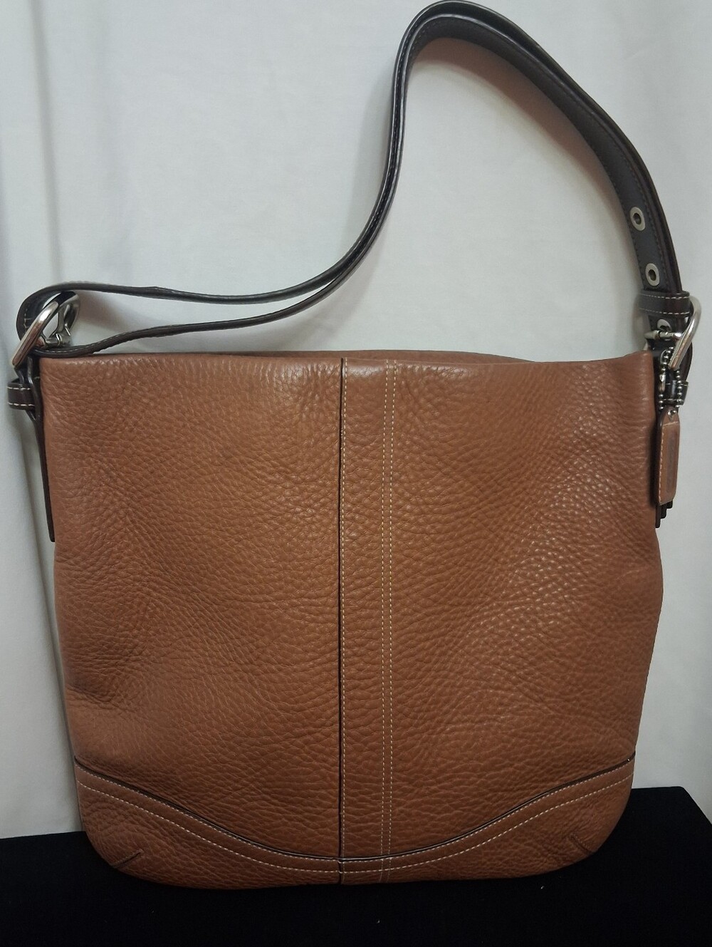 Vintage Coach Shoulder & Hobo Bag Classic Brown Leather Legacy Line, Pebbled